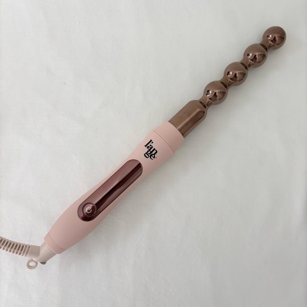 Lange Le Perle Bubble Curling Iron Wand NWOT Natural Beach Curls Professional